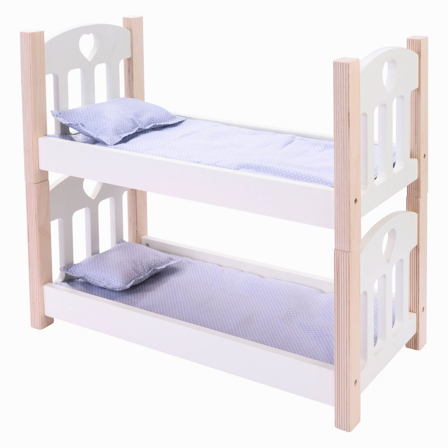 Longfield - Longfield Poppen stapelbed grijs/wit