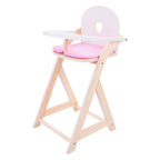 Poppenstoel roze wit
