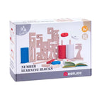 Houten telblokken, 62dlg.