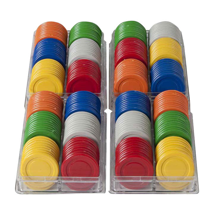 Longfield - Longfield Fiches 25mm 240 stuks verschillende kleuren