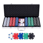 Longfield - Longfield Pokerset in zilveren koffer - 500 chips 115gr.