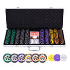 Longfield - Longfield Pokerset in zilveren koffer - high stake 500 chips 14gr.
