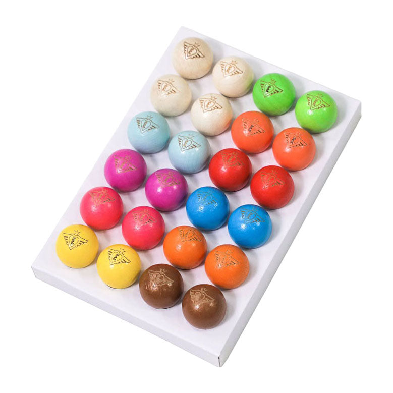 Engelhart - Engelhart Jeu de boules buts 24 houten ballen - 30mm