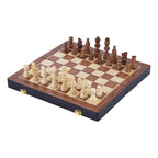 Engelhart essenhouten schaakspel opklapbaar - 30x30x5,5cm