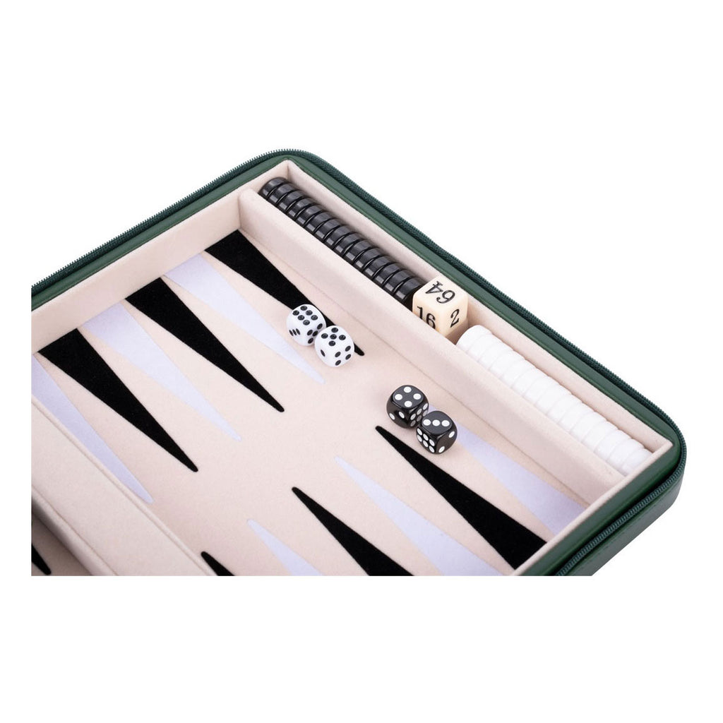 Engelhart - Engelhart Backgammon reisspel met rits - groen