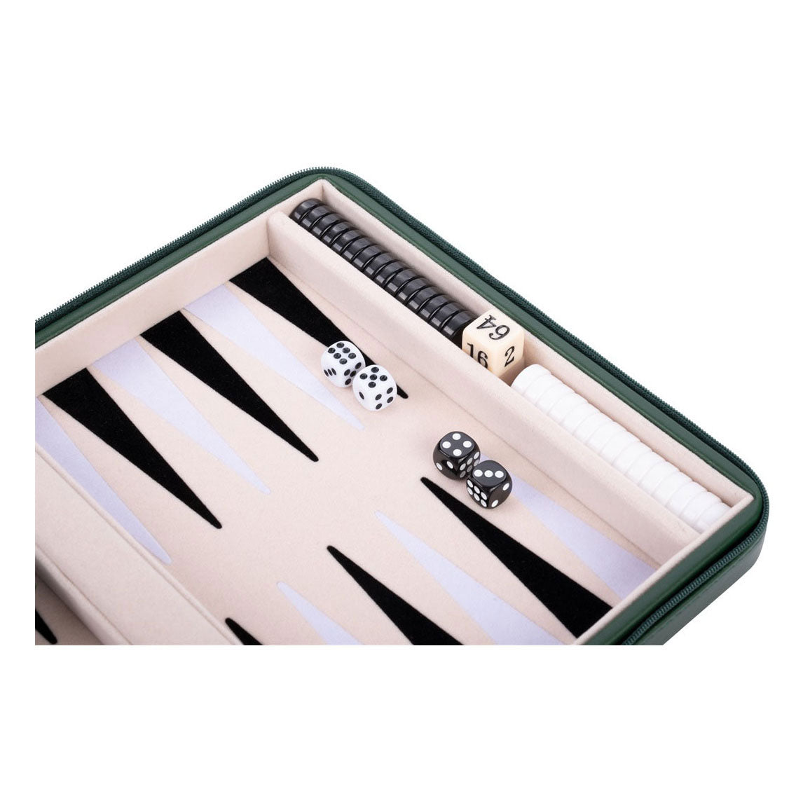 Engelhart - Engelhart Backgammon reisspel met rits - groen