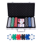 Longfield - Longfield Pokerset in zilveren koffer - 300 chips