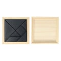 Longfield tangram - blank hout - rubberhout - inclusief voorbeelden en oplossingen - doosje - 13 x 13 cm - engelhart