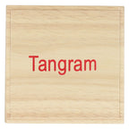 Longfield - Longfield Tangram - blank hout - rubberhout - inclusief voorbeelden en oplossingen - doosje - 13 x 13 cm - engelhart