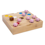 - Bamboe Pig Hole Spel met Siliconen Varkentjes
