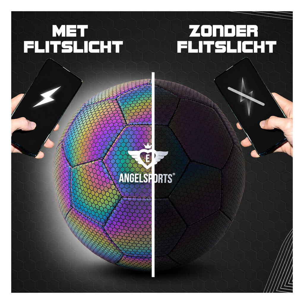 Engelhart - Engelhart Voetbal glow in the dark maat 5 – 400 gram – lichtgevende voetbal voor buiten en training -