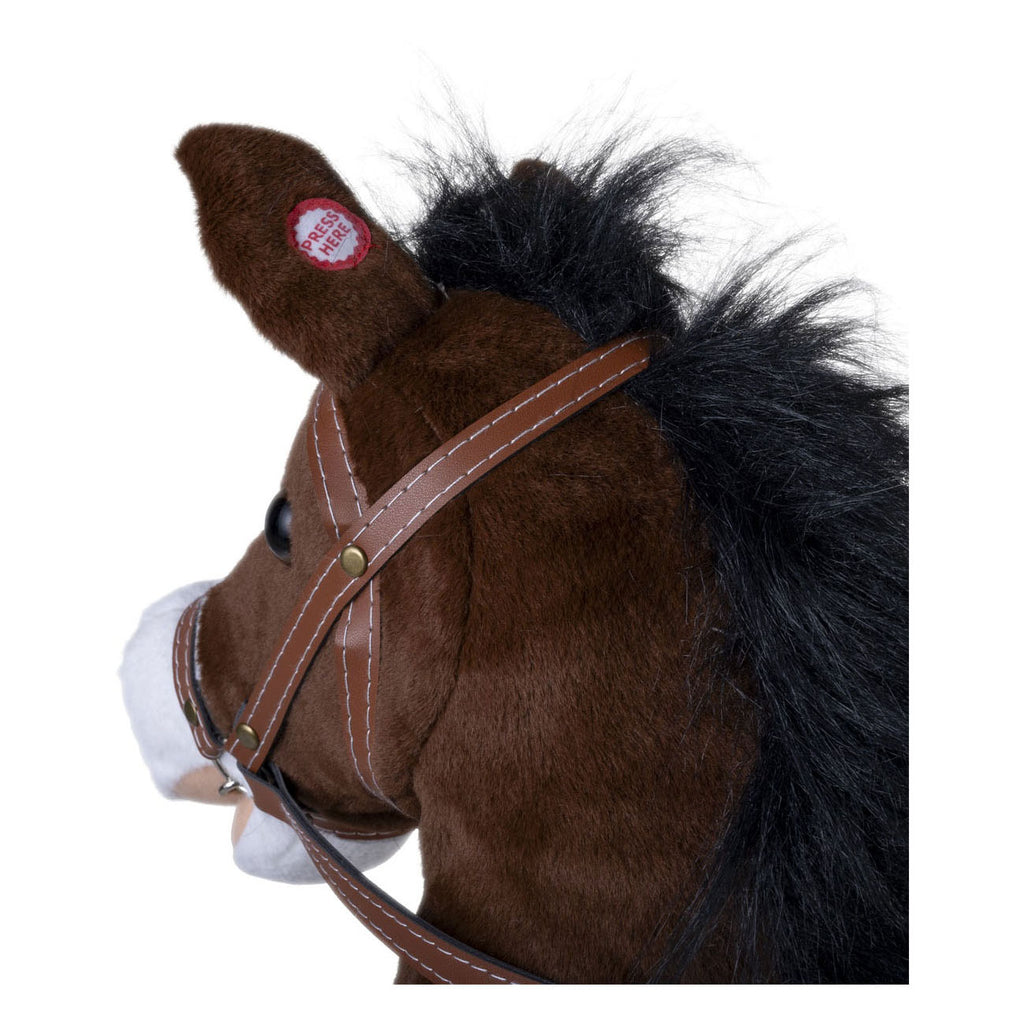 - Houten Stokpaardje Bruin - 95cm