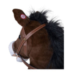 - Houten Stokpaardje Bruin - 95cm