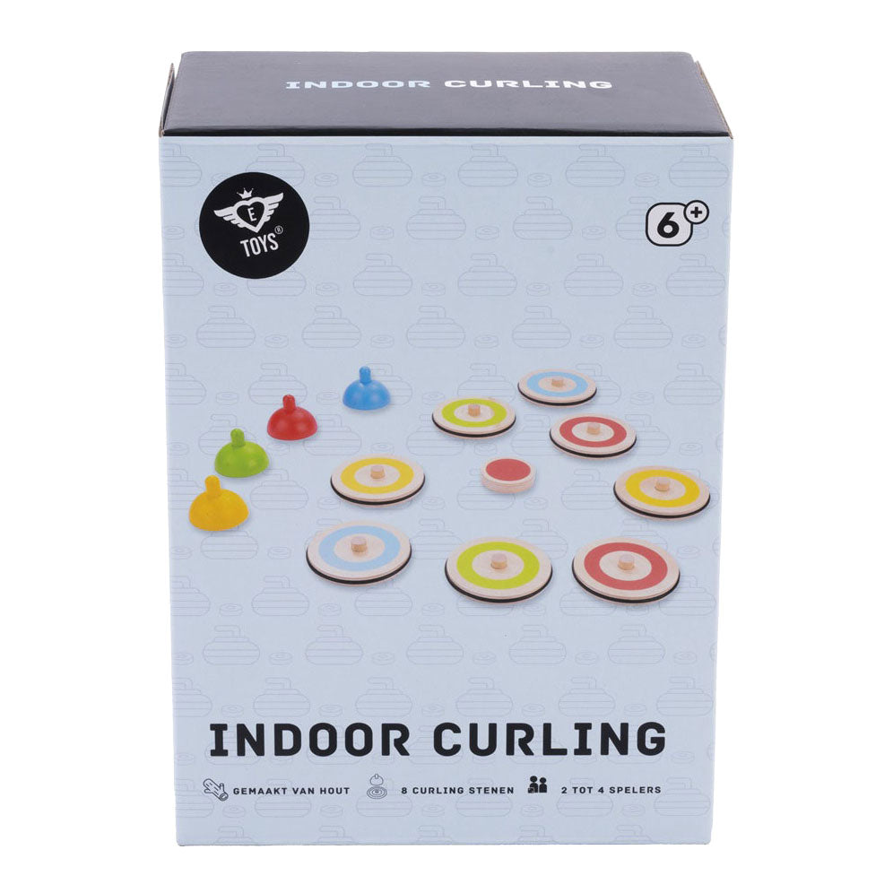 - Houten Indoor Curling Spel - 2 tot 4 Spelers