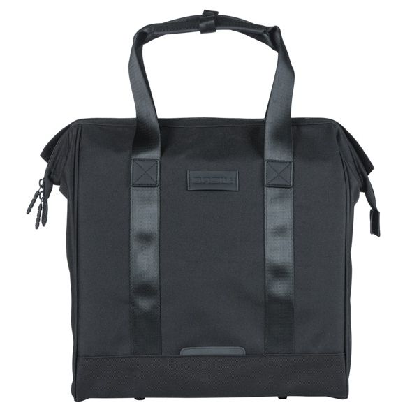 BASIL - BASIL Tas grand fietsshopper zwart | mik hooks | 23l