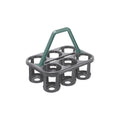 Rotho - Rotho flessenhouder basic grijs met groen hengsel