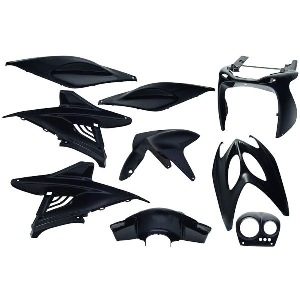 Edge - Plaatset 9-delig voor yamaha aerox tot bouwjaar 2014 - zwart metallic