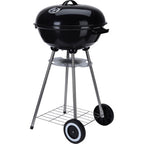 Overige Merken - Overige Merken Kogelgrill houtskoolbarbecue op wielen 46 cm zwart