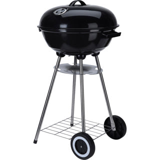 Overige Merken - Overige Merken Kogelgrill houtskoolbarbecue op wielen 46 cm zwart