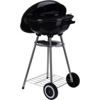 Overige Merken - Overige Merken Kogelgrill houtskoolbarbecue op wielen 46 cm zwart