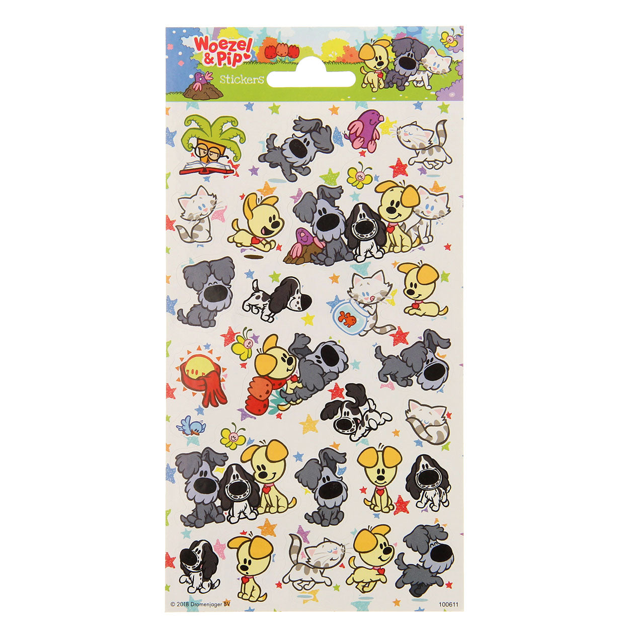 Totum stickervel woezel pip