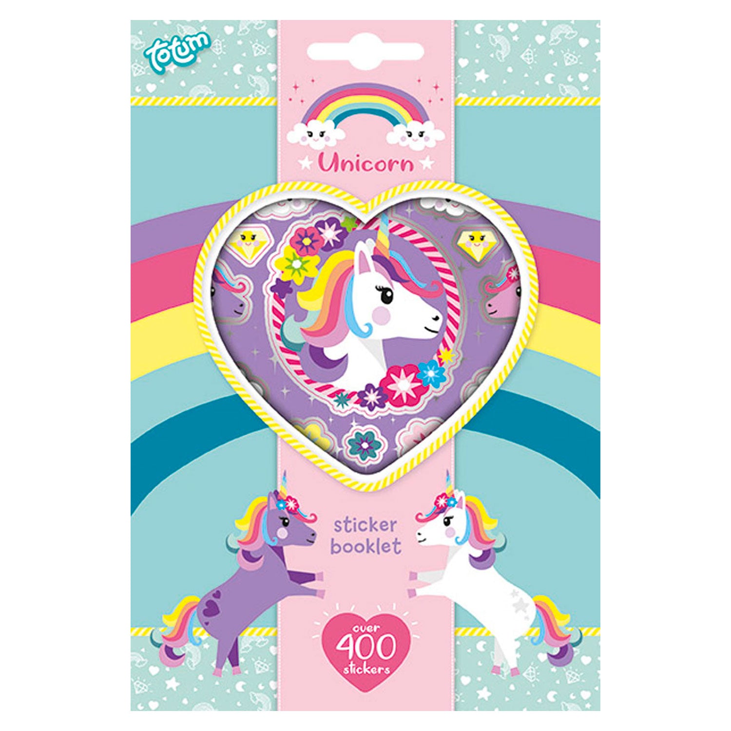 Totum - Totum eenhoorn stickervellen 4 stuks