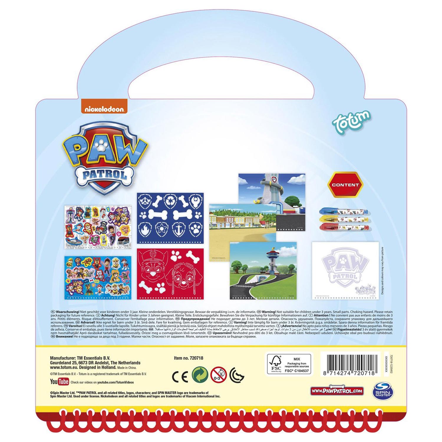 Totum - Totum paw patrol - activiteitenboek