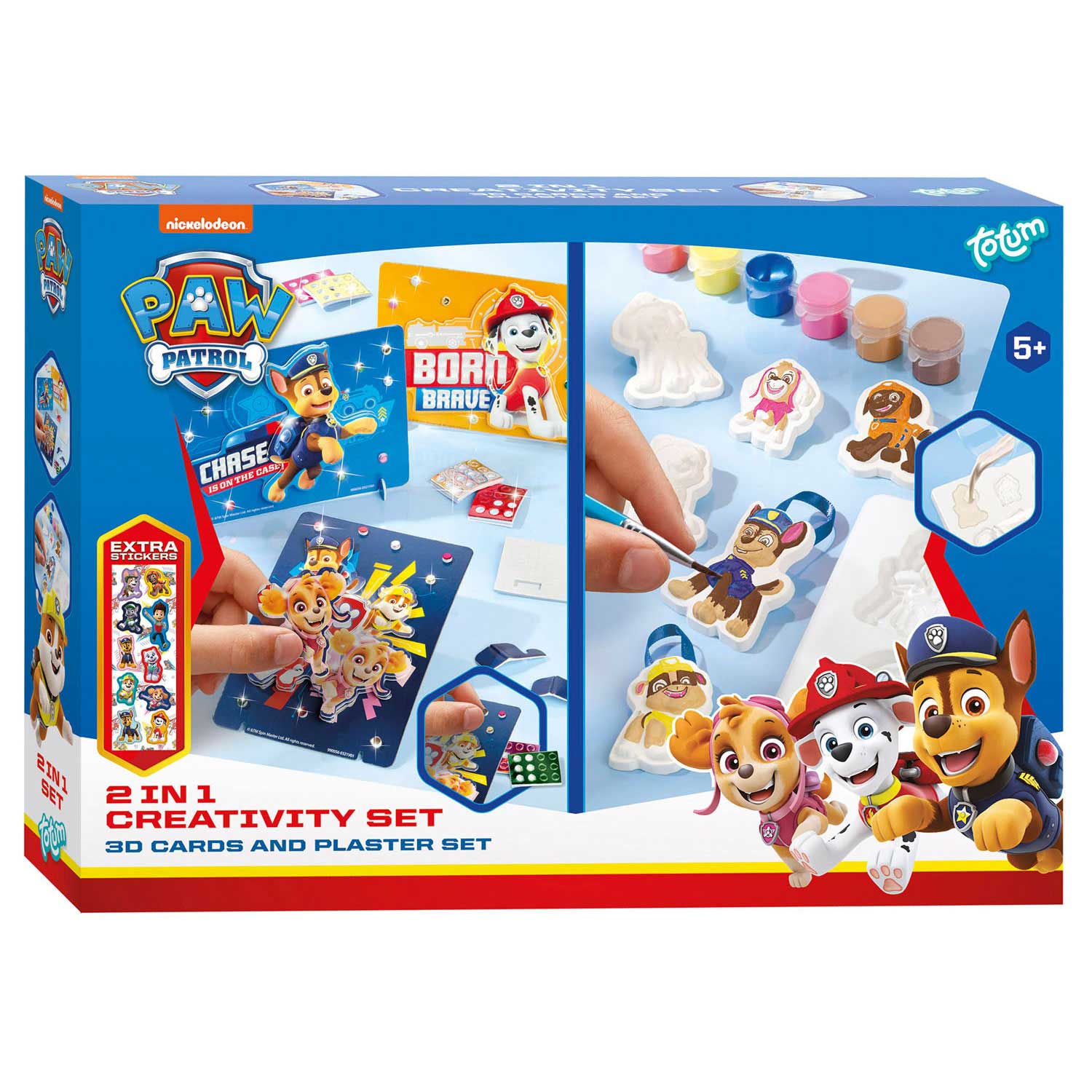 Totum paw patrol knutselset, 2in1