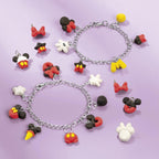 Intro totum disney mickey en minnie mouse bedelarmbandjes maken 2 stuks