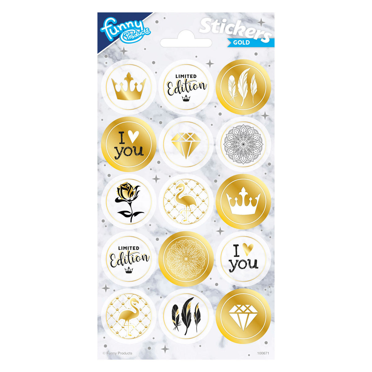 Totum - Totum Stickervel goud