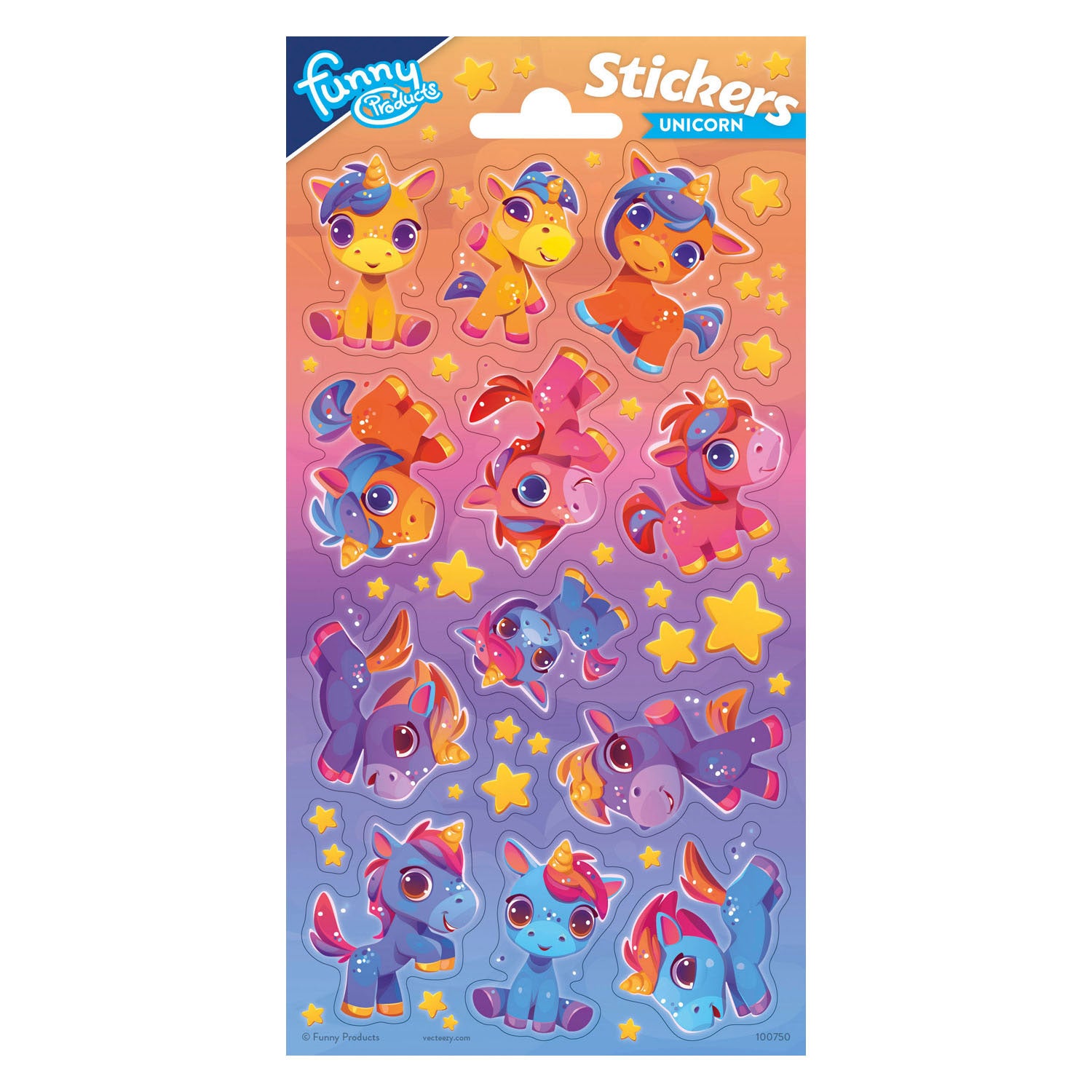 Totum - Totum Stickervel eenhoorn