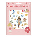 Little dutch raamstickers rosa friends