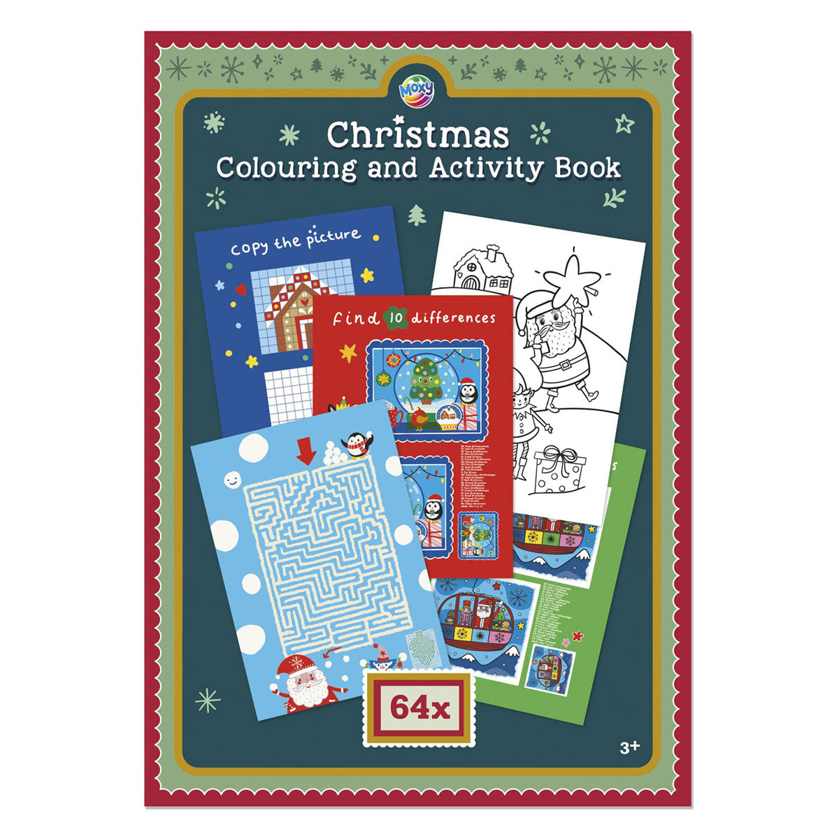 Creative craft group kleur- en activiteitenboek kerstmis - 64pag