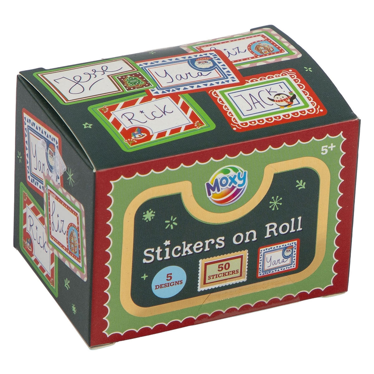 Creative craft group stickers op rol 5 designs - 50st.