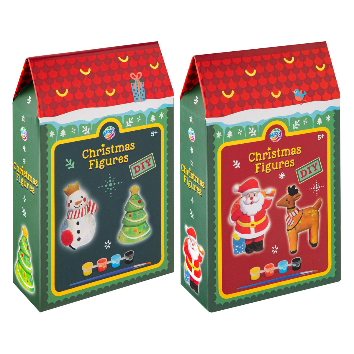 Creative craft group beschilder je eigen kerstfiguur - inclusief kwast en verf