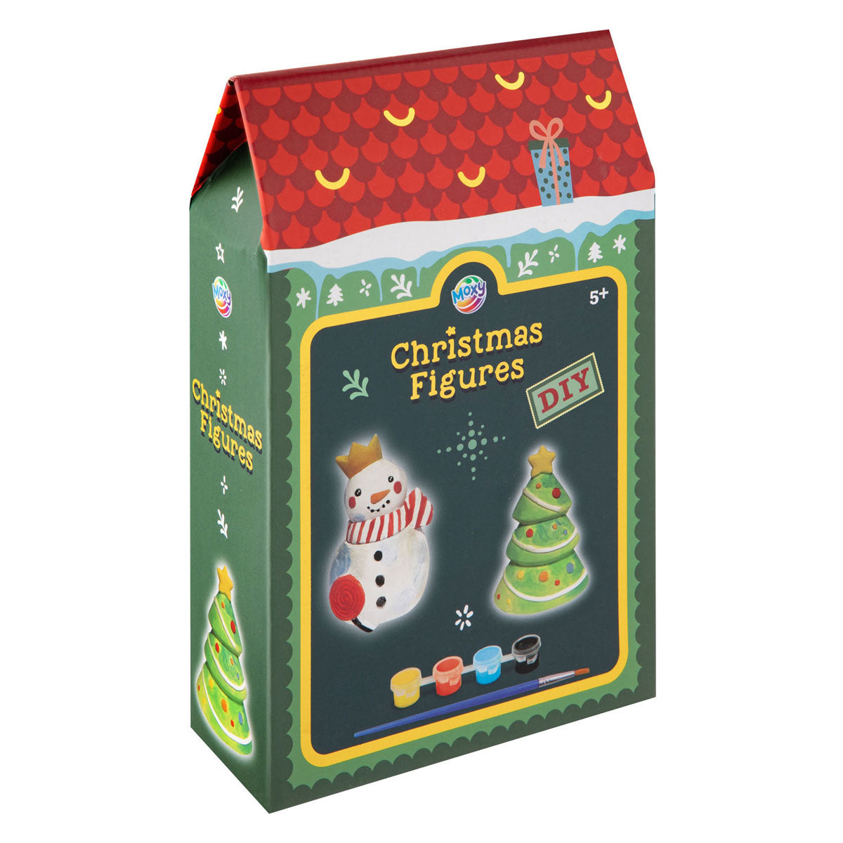 Creative Craft Group - Creative Craft Group Beschilder je eigen kerstfiguur - inclusief kwast en verf