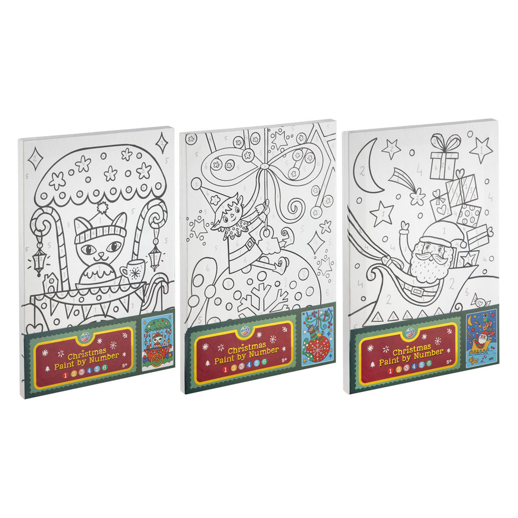 Creative Craft Group - Creative Craft Group Schilderen op nummer canvas kerstmis - a4