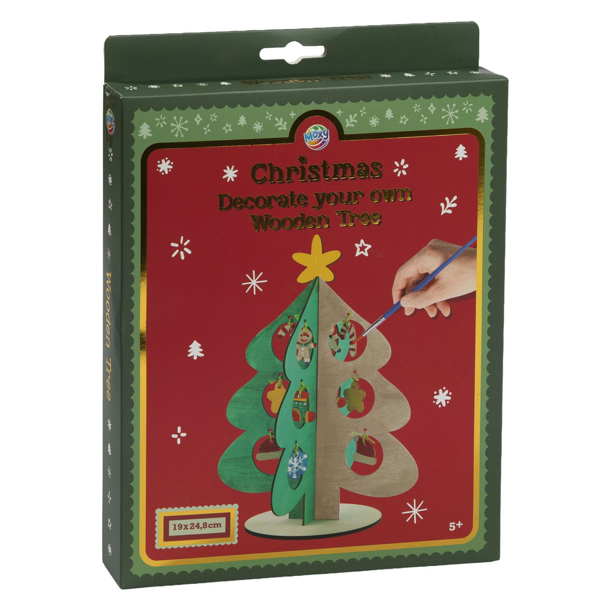 Creative Craft Group - Creative Craft Group Decoreer je eigen houten kerstboom - 24cm