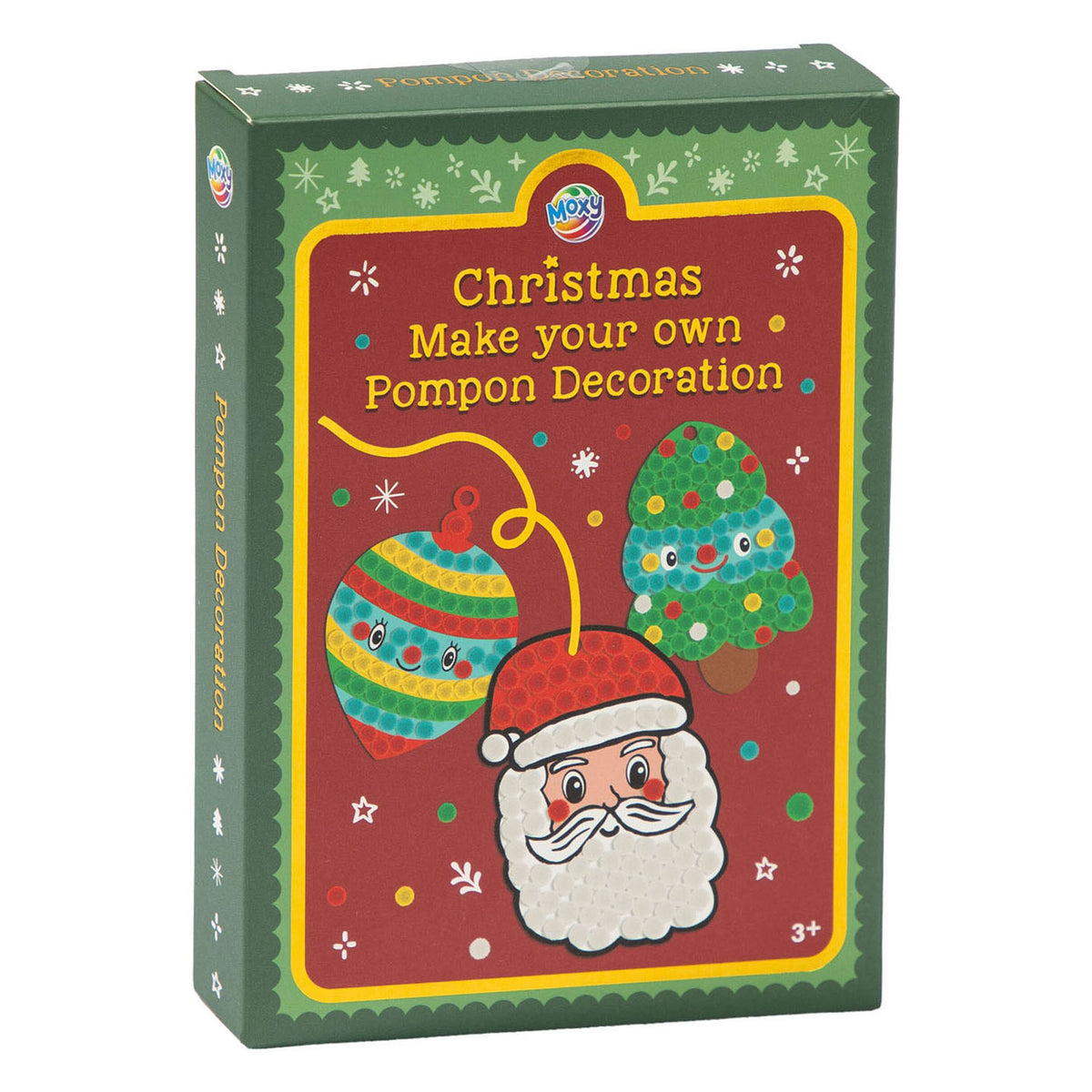 Creative Craft Group - Creative Craft Group Maak je eigen pompom kerstdecoratie - 3st.