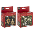 Creative Craft Group - Creative Craft Group Houten kralen kersthangers set kerstmis