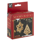 Creative Craft Group - Creative Craft Group Houten kralen kersthangers set kerstmis