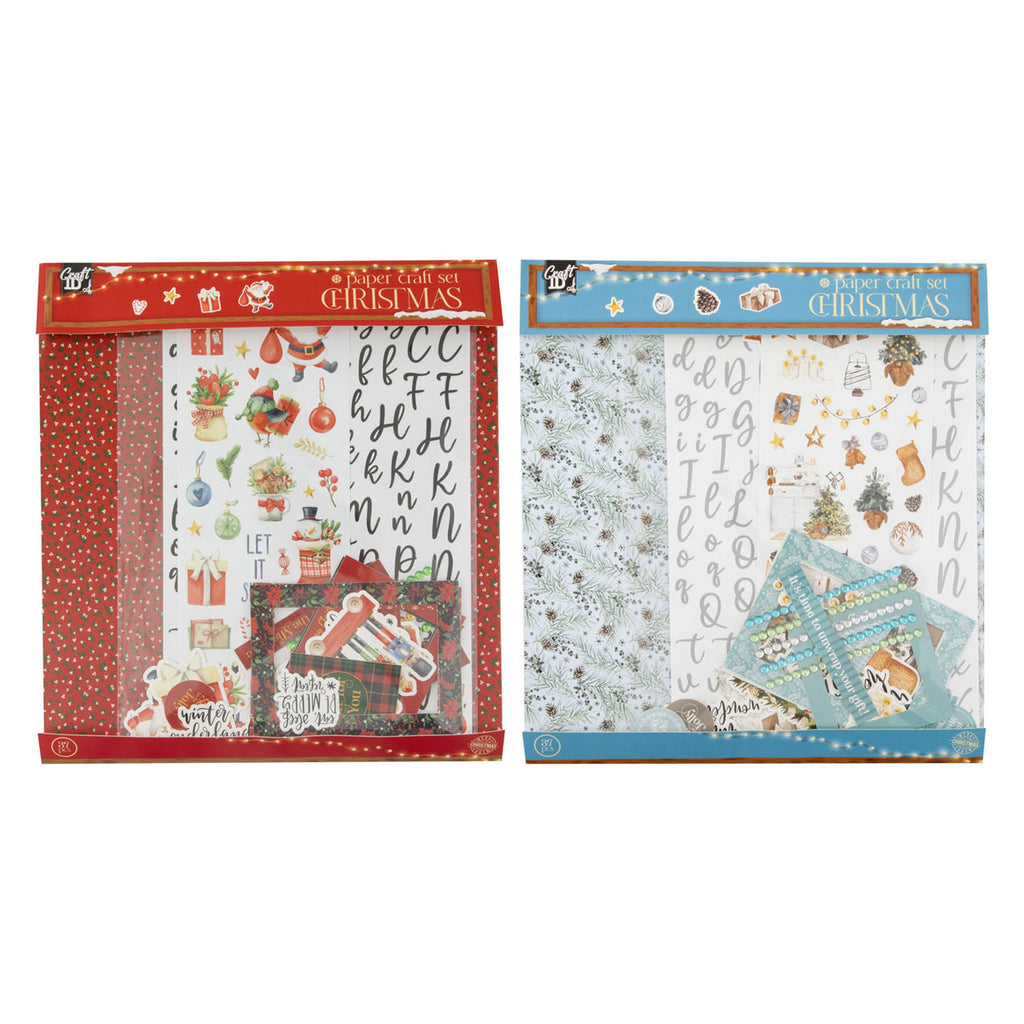 Creative Craft Group - Creative Craft Group Knutselen met papier set kerstmis - 37dlg.