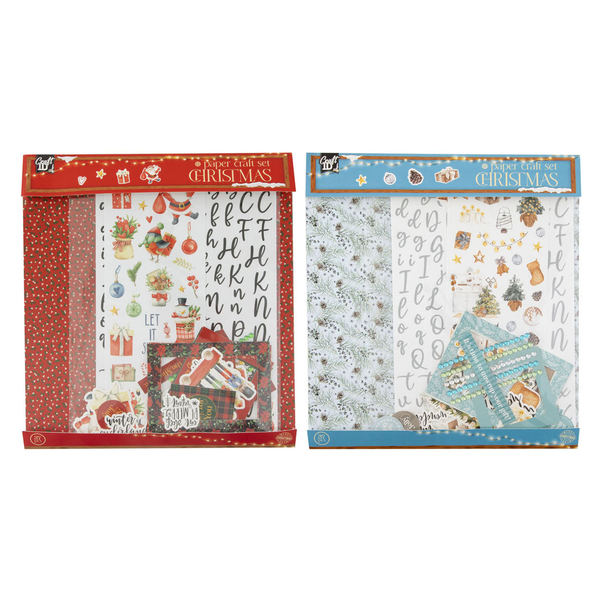 Creative Craft Group - Creative Craft Group Knutselen met papier set kerstmis - 37dlg.
