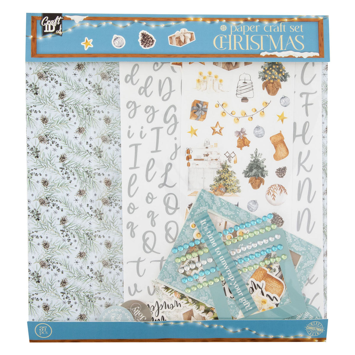 Creative Craft Group - Creative Craft Group Knutselen met papier set kerstmis - 37dlg.