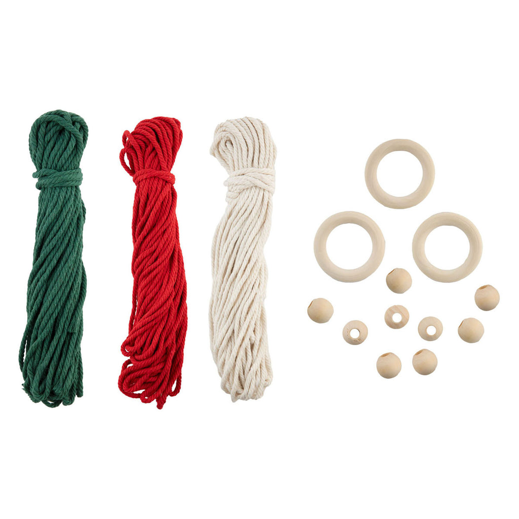Creative Craft Group - Creative Craft Group Set macrame hangers kerstbomen - 3st.