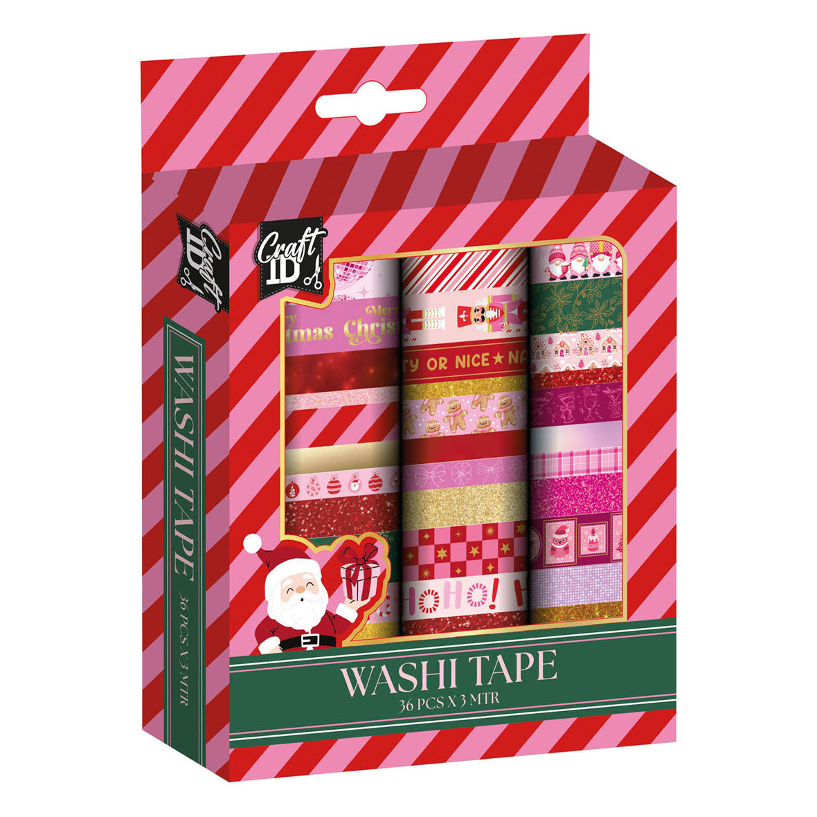 Creative Craft Group - Creative Craft Group Washi tape kerstmis set 3m - 36dlg.