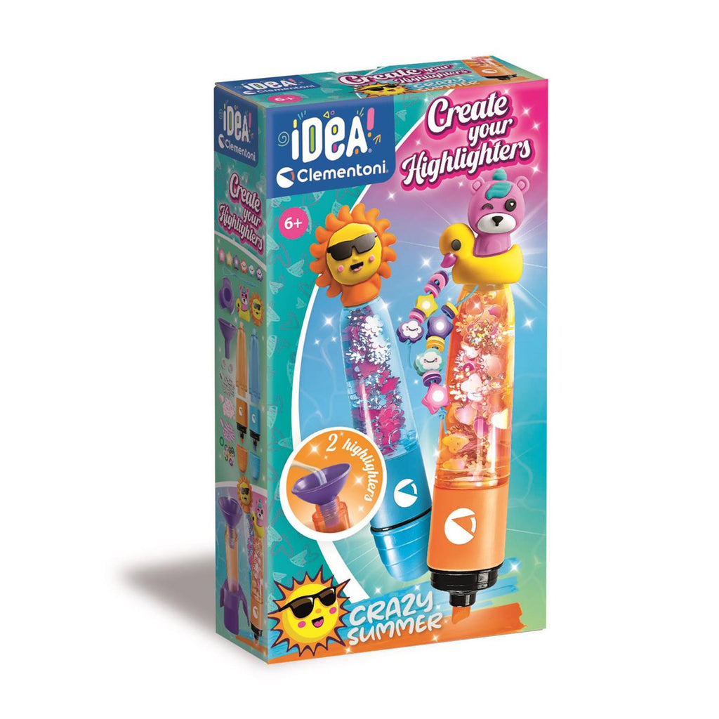 Clementoni idea maak je eigen markeerstiften - crazy summer