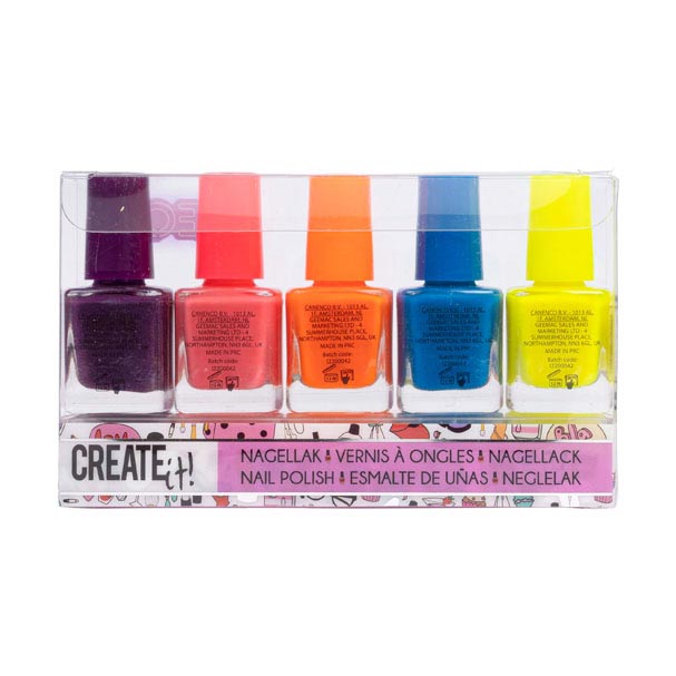 Create It! - beauty nagellak neon 5st.