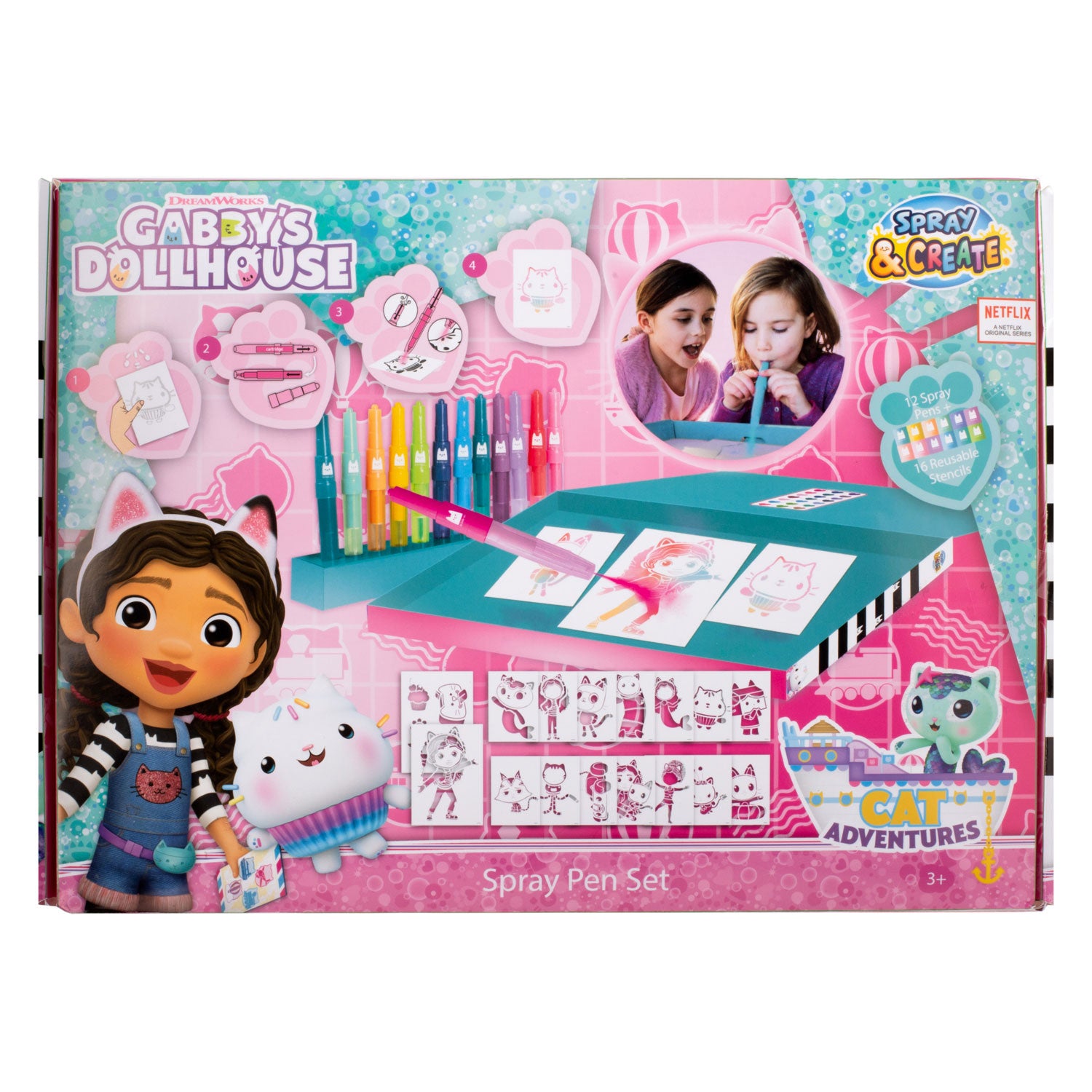 Canenco - Canenco Gabby's poppenhuis blaaspennen set deluxe