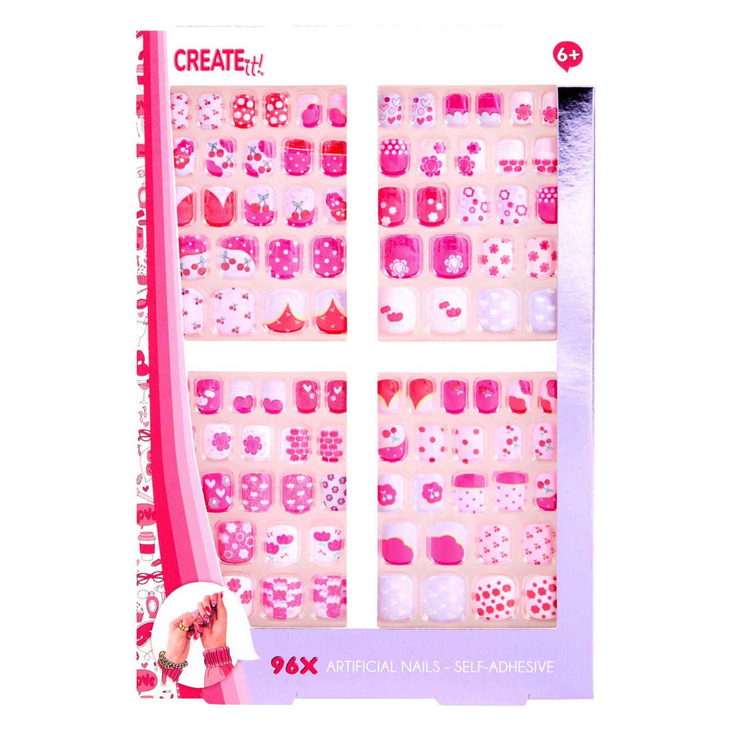 Create It! - kunstnagels zelfklevend maxi set 96st